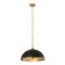 Z-Lite Landry 1 Light Pendant, Matte Black & Rubbed Brass 1004P20-MB-RB - alternate 4